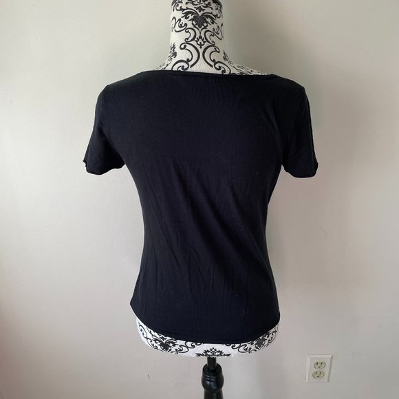 Banana Republic Classic Black Top Size Medium - Picture 2 of 3